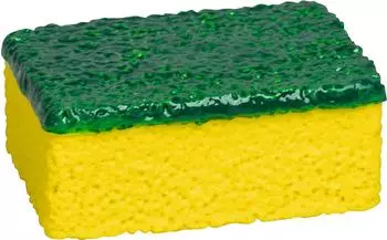 Brunnen Radiergummi 3D Schwamm, f&uuml;r Bleistifte, gelb/gr&uuml;n, aus Kunststoff
