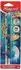 Maped Jungle Fever Bleistift HB mit Radierer und Fingerführung, 2er-Pack (851819)