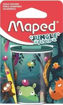 Maped Jungle Fever Dosenspitzer, doppelt, Metall, petrol (044103)