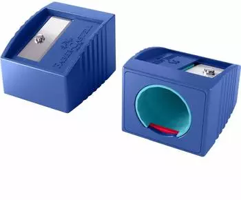 Faber-Castell Grippy Kinderspitzer mit Schnittschutz, blau (181780)