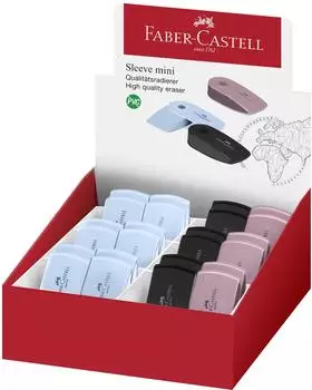 Faber-Castell Radiergummih&uuml;lle Sleeve Mini New Harmony Colours, 24er-Pack (243182476)