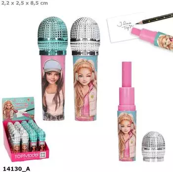 Depesche TOPModel Mikrofon Radierer MUSIC, mint und rosa, 2 St&uuml;ck (14130)