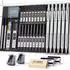 LuxusKollektion Druckbleistift-Set 6 Stk. 0,5/0,7/0,9/2,0mm, Metall, silber