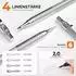 LuxusKollektion Druckbleistift-Set 6 Stk. 0,5/0,7/0,9/2,0mm, Metall, silber