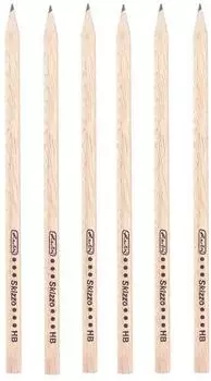 Herlitz Skizzo Bleistift HB, Naturholz, 12er-Pack (8670564)