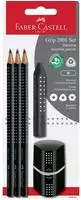 FABER-CASTELL Grip 2001 Set schwarz BK