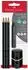 Faber-Castell Grip 2001 Bleistift-Set B, schwarz, 5-tlg. (580024)