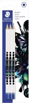 Staedtler Bleistifte HB sechseckig "Cool & Cute" 3er-Set (130HBBK3E1)