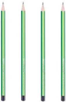Herlitz Scolair Bleistifte H, bruchsichere Mine, 4 Stück
