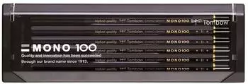 Tombow MONO 100 Bleistift H&auml;rtegrad B, 12er-Pack (MONO-100-B)