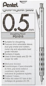 Pentel Graphgear 1000 Druckbleistift silber-braun (0,3 mm)