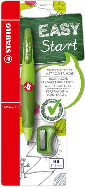 STABILO EASYergo 3.15 Schreiblern-Bleistift rechts hellgrün/dunkelgrün Blister (B-46879-5)