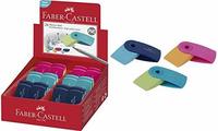 Faber Castell Gummi Mini-Sleeve verschliebar, 24 Stck Reifen, Mehrfarbig,