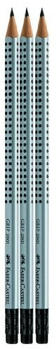 Faber-Castell Bleistifte Grip 2001 mit Radiergummi Härtegrad HB 3 Stück (Blisterkarte) (117298)
