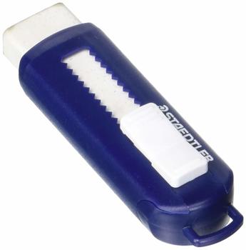 Staedtler Radierer mit Schiebeh&uuml;lle PVC wei&szlig;/blau (525 PS1)