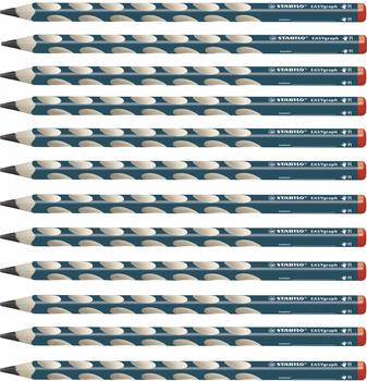 STABILO EASYgraph Rechtshänder petrol 12er Pack 2B (322/2B)