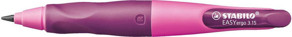 STABILO EASYergo 3.15 Rechtshänder pink/lila Einzelstift inkl. 1 dicken Mine HB & Spitzer (7892/1-HB)