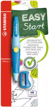 STABILO EASYergo 3.15 Schreiblern-Bleistift Links hellblau/dunkelblau Blister (46867-3)