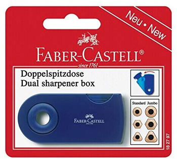 Faber-Castell Doppelspitzdose Sleeve farbig sortiert (Blisterkarte) (182797)