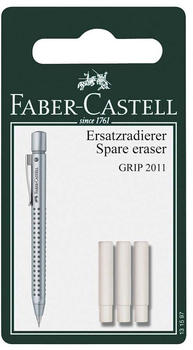 Faber-Castell Grip 2011 Ersatzradierer Druckbleistift 3er Set (131597)