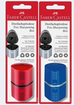 Faber-Castell Anspitzer Dreifachspitzdose brombeer/blau (183895)