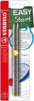 STABILO EASYgraph S Linkshänder Metallic Edition Silber 2er Pack HB (B-56638-5)