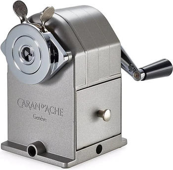 Caran d'Ache Spitzmaschine mit Kurbel Metall bis 10mm grau/silber (0455.200)