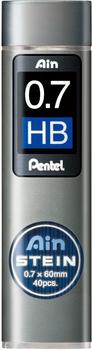 Pentel Druckbleistiftminen Ain Stein C277-HBO HB Hi-Polymer 0.7mm 40 -Stk. (c277hbo)