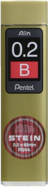 Pentel Druckbleistiftminen Ain Stein B Hi-Polymer 0.2mm 20 -Stk. (c272w-b)