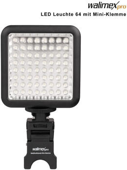 Walimex pro LED Leuchte 64 mit Mini-Klemme