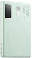 Godox MA5R MINT GREEN, Godox MA5R RGB-Panel-Licht mit Powerbank hellgr&uuml;n