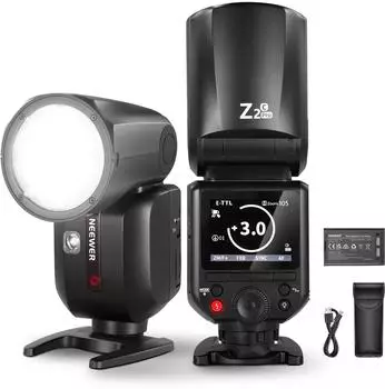 Neewer Z2PRO-C TTL Rundkopf Blitz Speedlite 76Ws HSS 1/8000s für Canon (Z2PRO-C)
