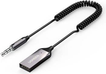 Ugreen Bluetooth 5.3 Audioempf&auml;nger USB-Kabel Audioadapter AUX-Buchse schwarz (70601 CM309)