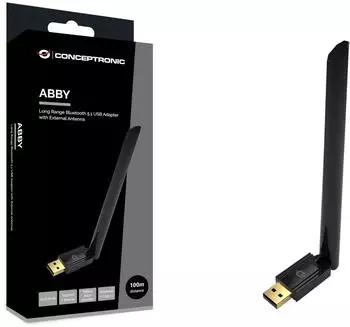 Conceptronic ABBY07B Bluetooth 5.1 USB-Adapter, externe Antenne (ABBY07B)