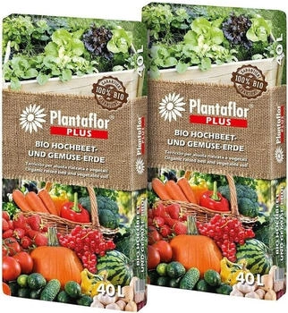 Plantaflor Plus torfreduziert 80 L (2 x 40L)