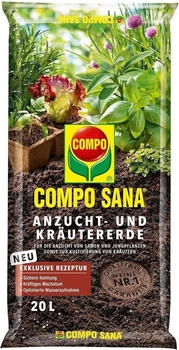 COMPO SANA Anzucht- und Kräutererde 20 L