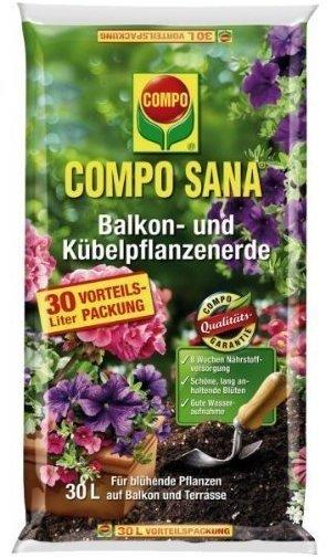 COMPO Sana Balkon- und Kübelpflanzenerde 30 Liter