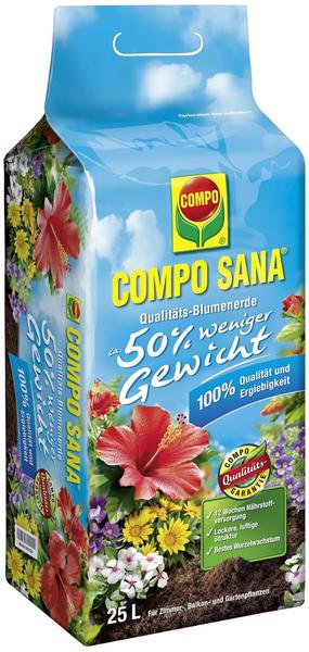 Compo Sana Qualitäts-Blumenerde (50% weniger Gewicht) 25 Liter