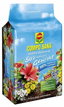 COMPO Sana Qualitäts-Blumenerde (50% weniger Gewicht) 40 Liter
