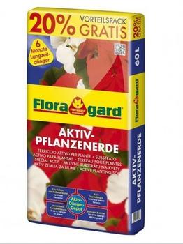 Floragard Aktiv-Pflanzenerde für Balkon und Geranien 50 Liter