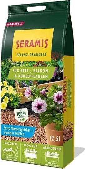 Seramis Pflanz-Granulat für Beet-, Balkon-, Kübelpflanzen 12,5 Liter