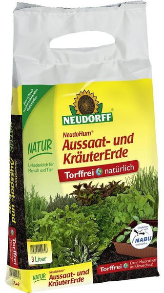 Neudorff NeudoHum Aussaat- und Kräutererde 3 Liter