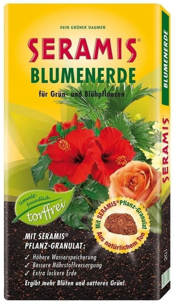 Seramis Blumenerde ohne Torf 20 Liter Angebote auf Testbericht.de