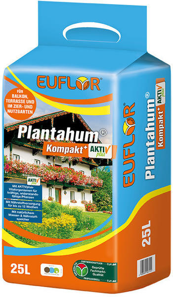 Euflor Plantahum Kompakt AKTIVplus Pflanzerde mit Mikroorganismen 25 Liter (35812200)