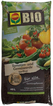 COMPO GmbH COMPO Bio Tomaten- und Gemüseerde torffrei 2.040 Liter (51x40 l)