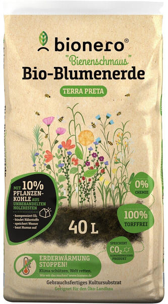 bionero Bio-Blumenerde Bienenschmaus 40 L