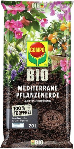 COMPO Mediterrane Pflanzenerde BIO torffrei 20 Liter