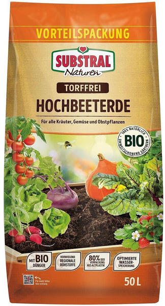 Substral Naturen Bio-Hochbeeterde torffrei 50 Liter (18350)