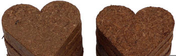 Proflora Quelltabletten torffreie Kokos-Anzuchterde Herzen (12 Tabs)