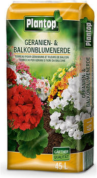 Plantop Geranien- & Balkonpflanzenerde 45L